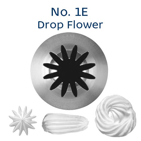 Loyal No.1E Drop Flower S/S Piping Tip
