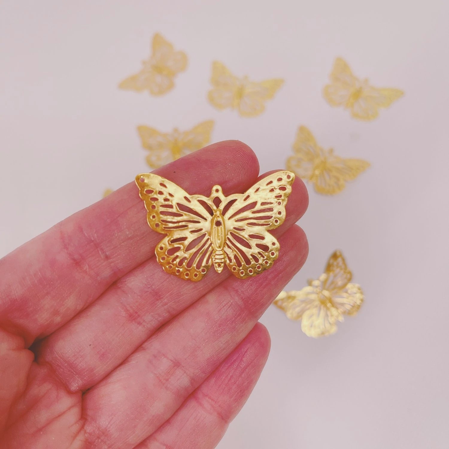 More Deco Butterflies Sweet - Satin Gold