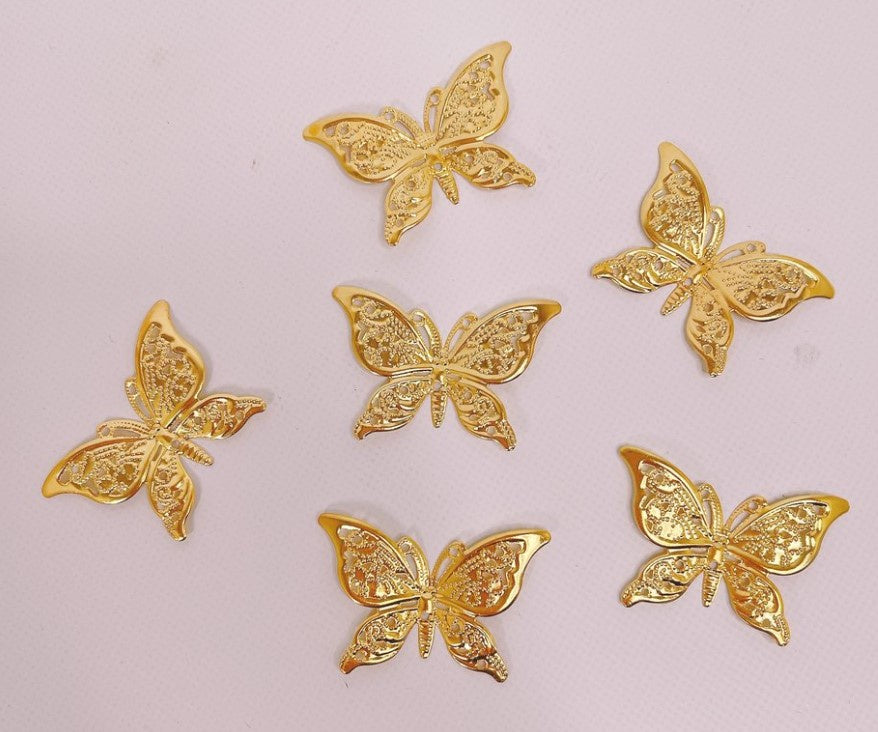 More Decos Butterflies Filigree - Gold