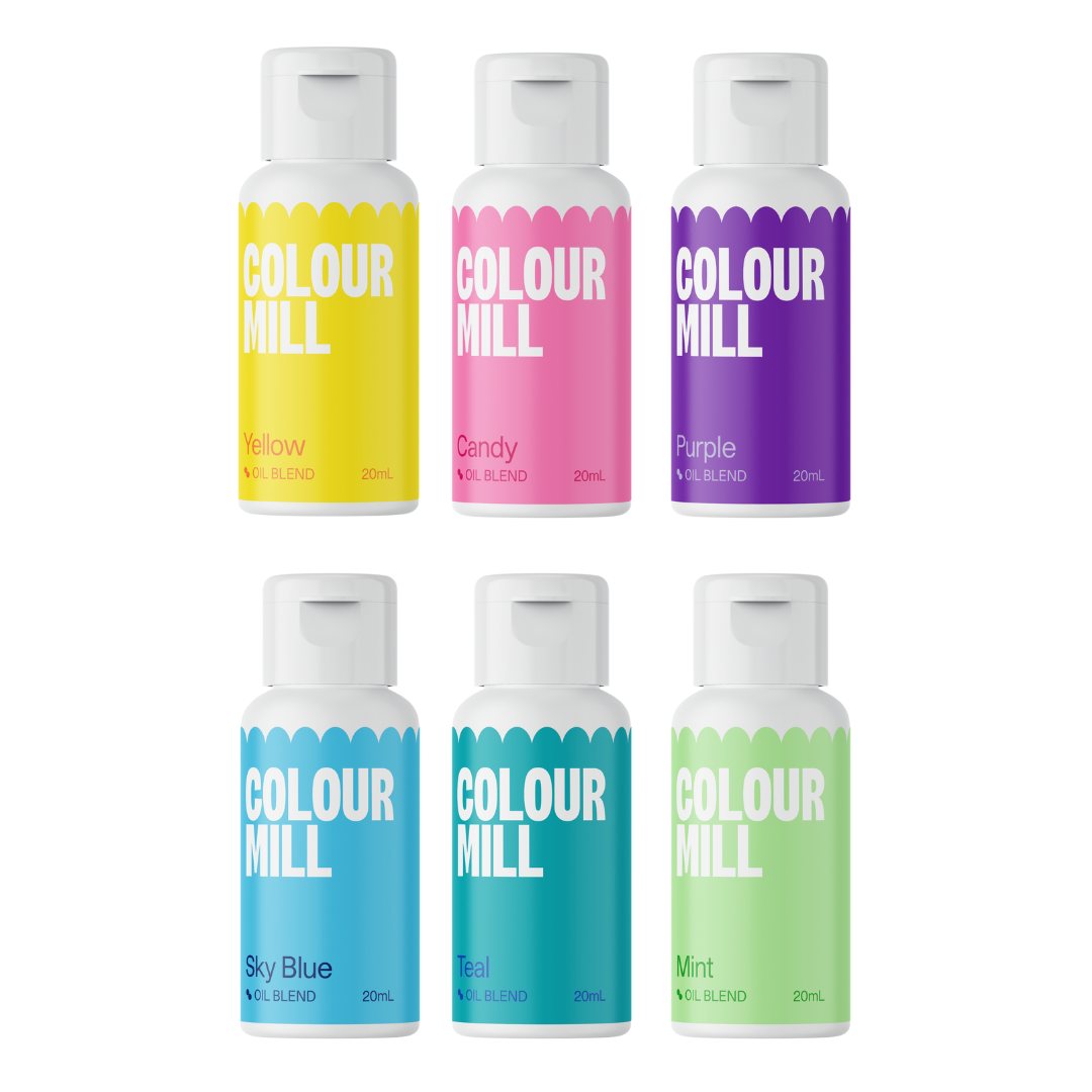 Colour Mill Oil Based Colouring - 20ml 6 Pack - Pool Party