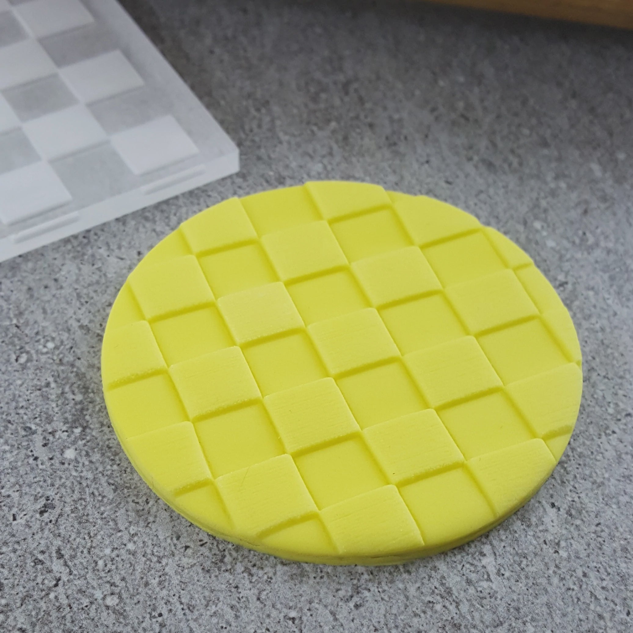 Custom Cookie Cutters Checkerboard Pattern Plate