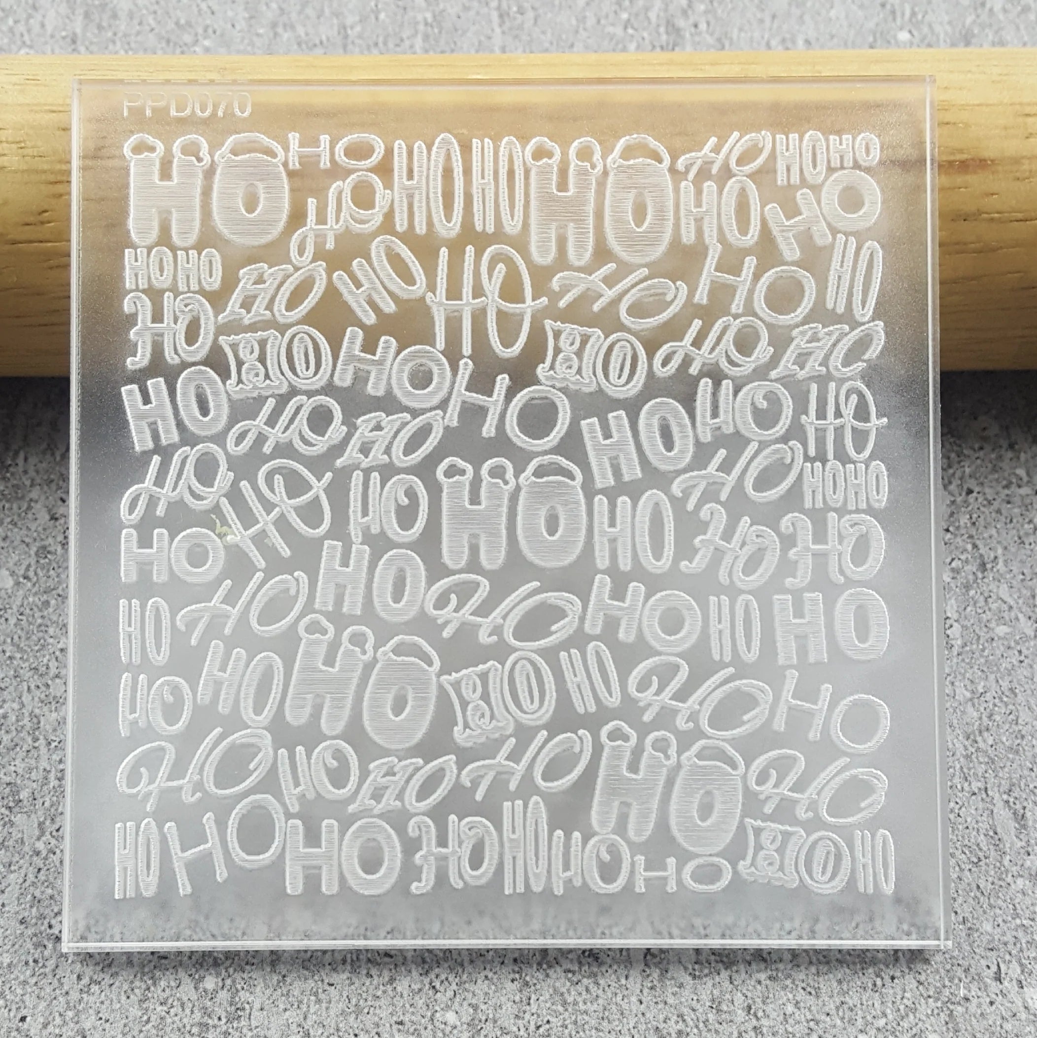 Custom Cookie Cutters -HoHoHo Pattern Plate