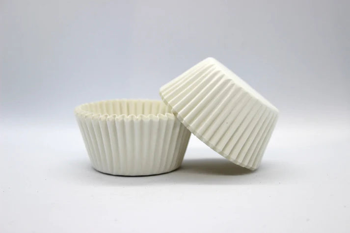 Cupcake Paper Cups White Paper 500 Pack - Medium 408 White Greaseproof