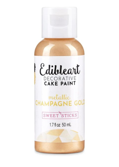 SALE B/B 10/22 Sweet Sticks Edible Art Decorative Paint 50ml - Champagne Gold