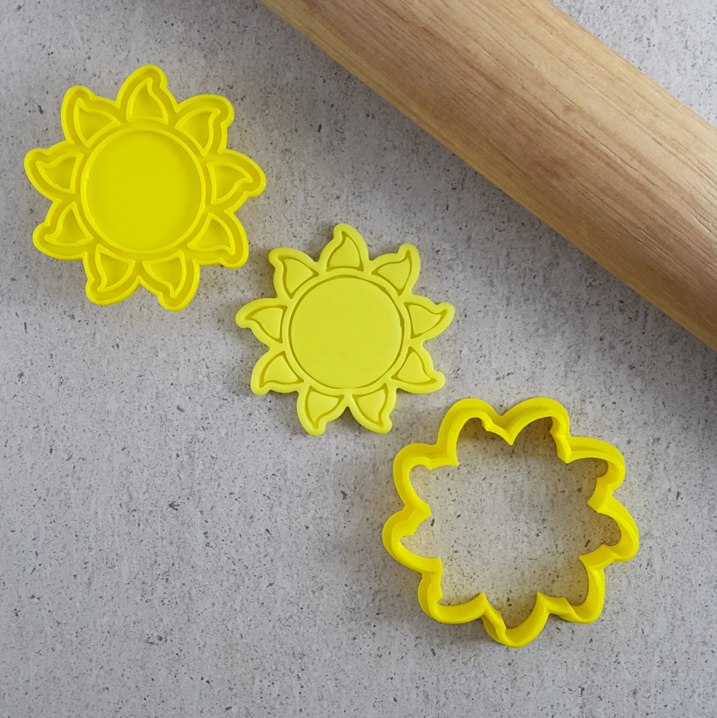 Custom Cookie Cutters Sun Mini Cutter & Embosser Set