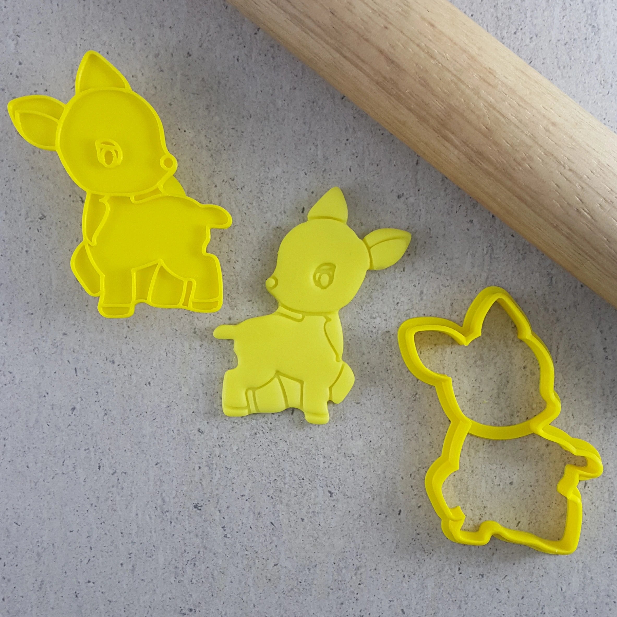 Custom Cookie Cutters Deer Cutter and Embosser Set