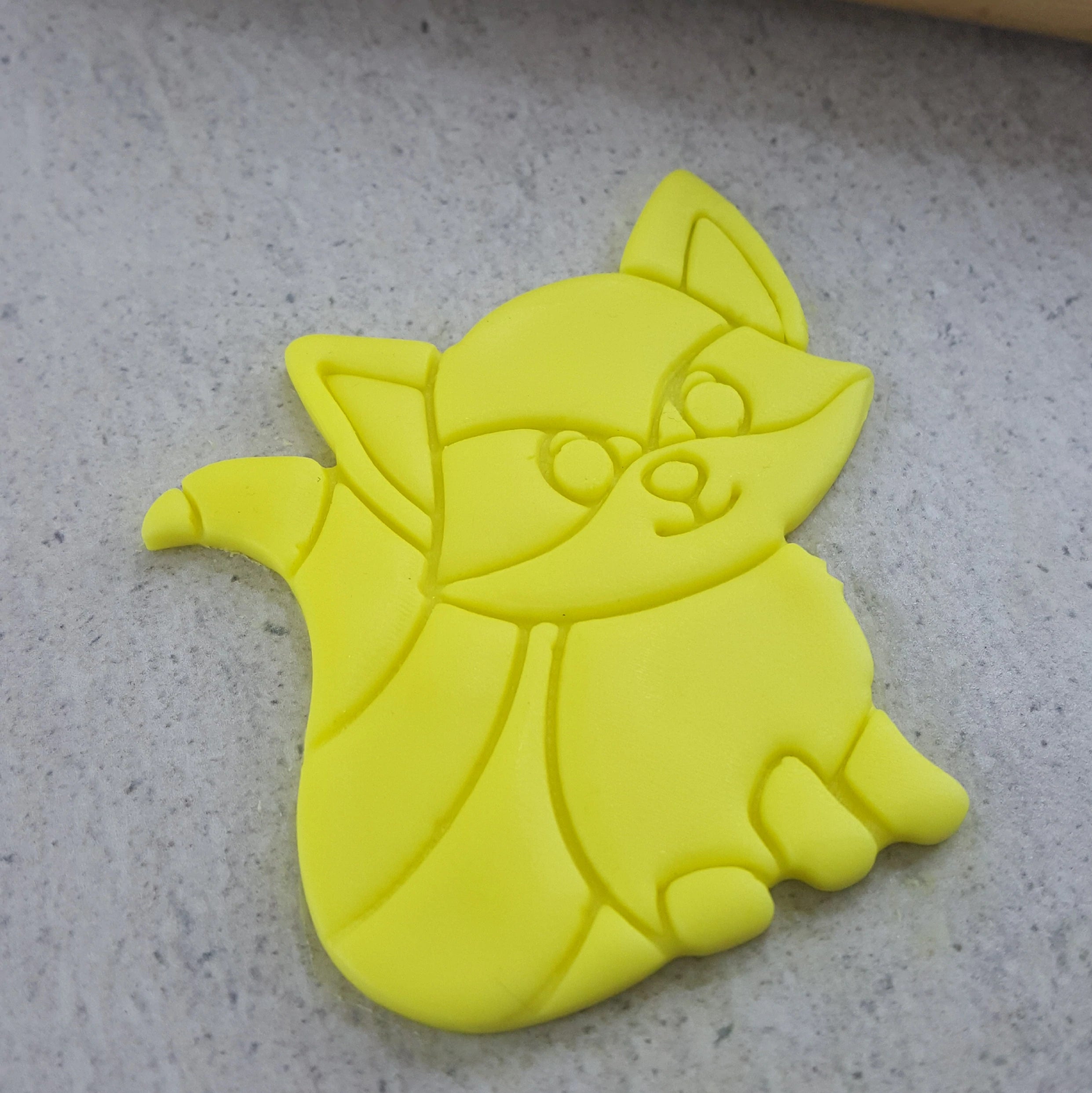 Custom Cookie Cutters Racoon Cutter and Embosser Set