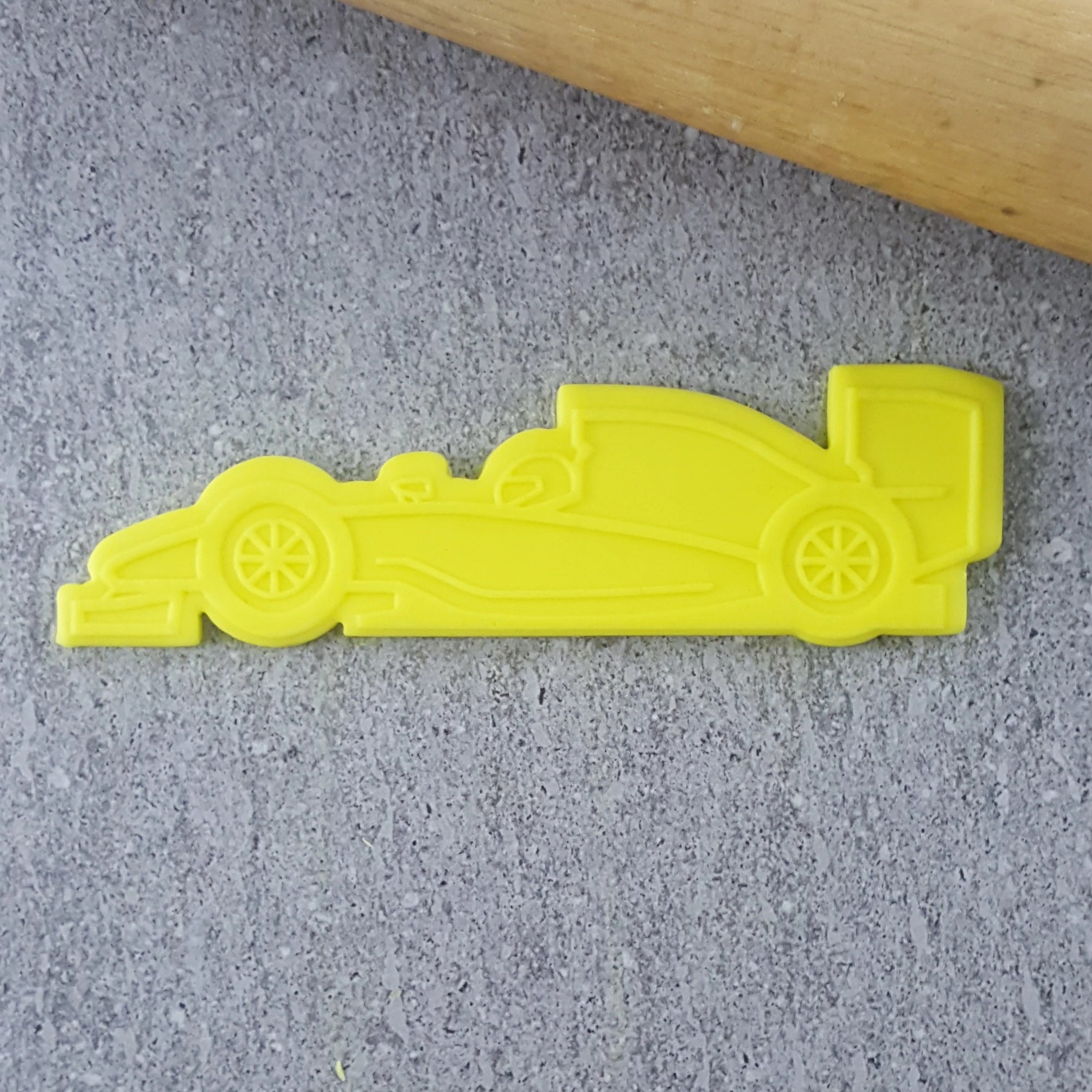 Custom Cookie Cutters Formula One Car Cutter and Debosser Set