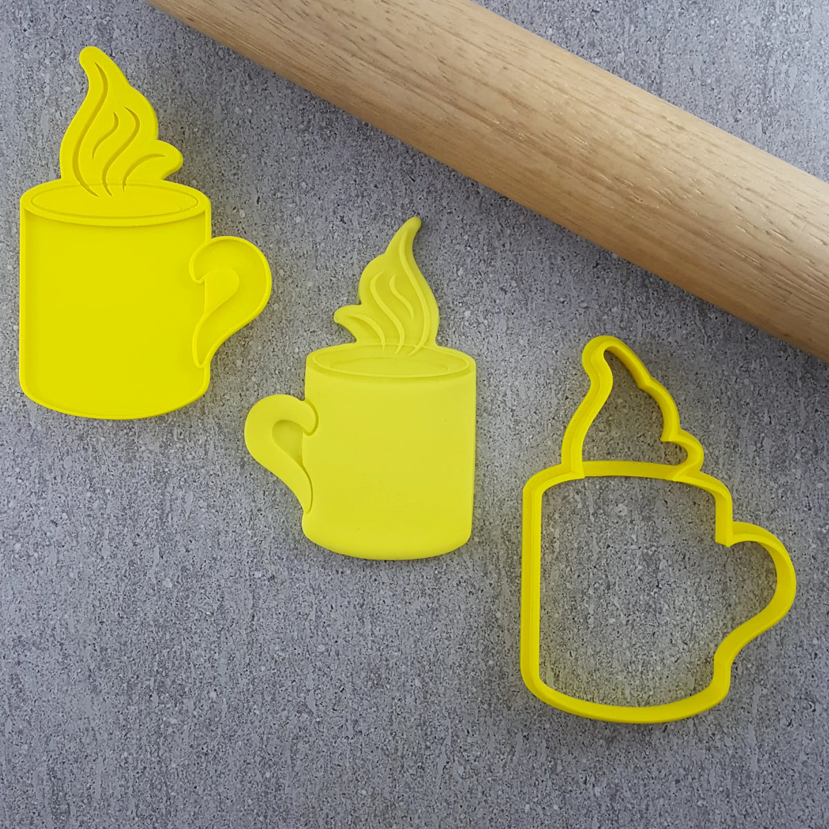 Cwc Cookie Cutter Mug Custom Cookie Cutters - Coffee Mug Cutter and Embosser Set — Cake Tinz ...