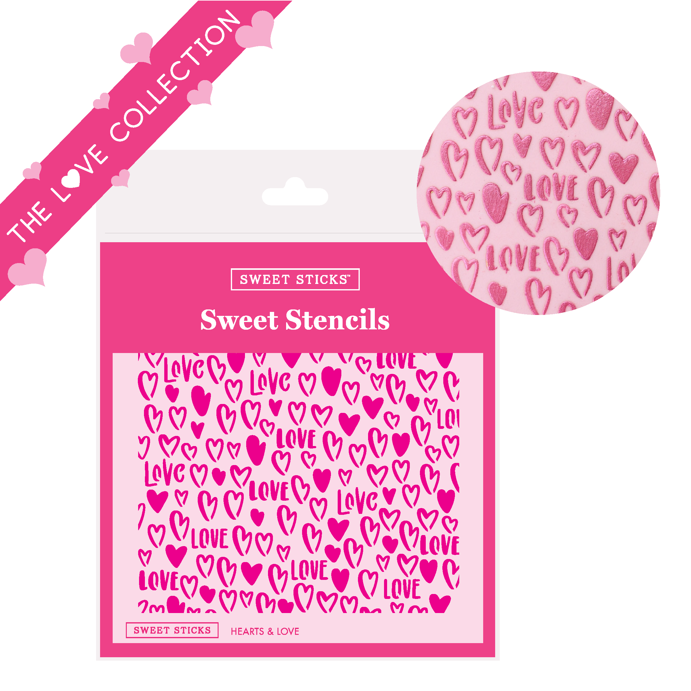 Hearts & Love Sweet Stencils by Sweet Sticks