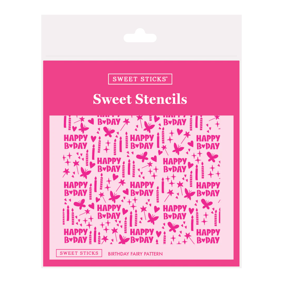 Birthday Fairy Pattern Sweet Stencils by Sweet Sticks