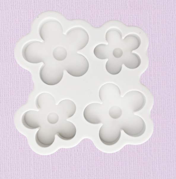 Caking it Up - Daisy Flowers Simple 4pc Silicone Mould
