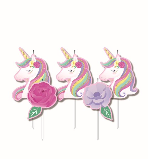 Unicorn & Roses - 5 Pick Candles