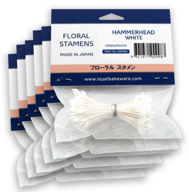 Loyal Floral Stamens - Hammerhead White