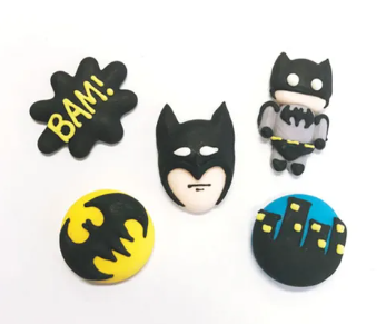 Batman Sugar Decorations Assorted 6 Pack