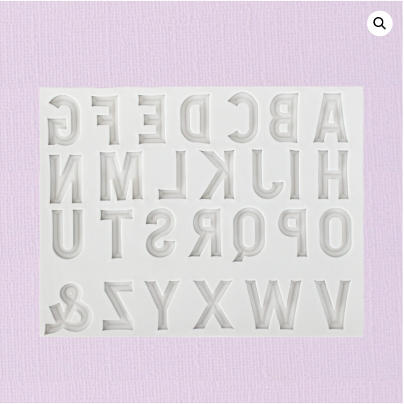 Caking it Up -  Alphabet (Modern)  Silicone Mould