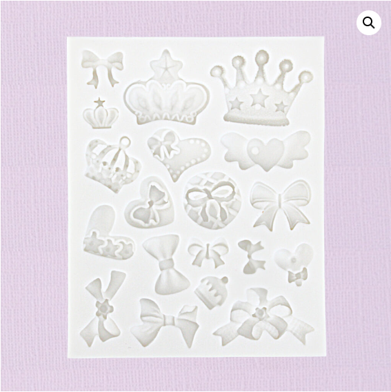 Caking it Up -  Crowns, Bows & Hearts Silicone Mould