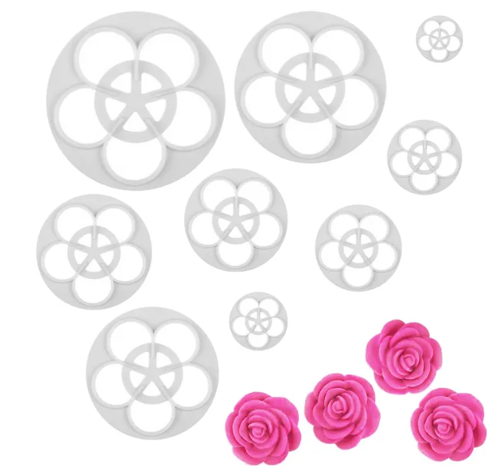 A Suite of Rose Cutter Set of 9