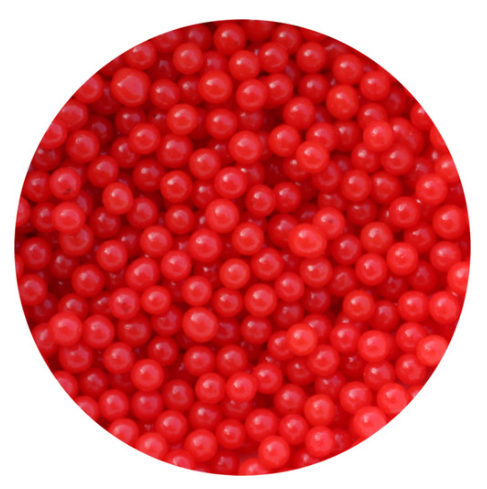 Cachous 4mm Shiny Red - 30g