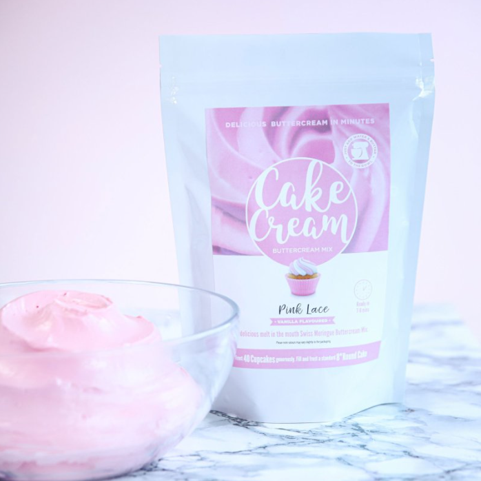 Cake Cream Swiss Meringue Buttercream - Pink Lace 400g