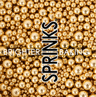Bubble Bubble Shiny Gold Sprinkles - Sprinks 500g