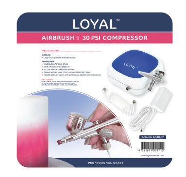 Loyal Airbrush High Capacity 7cc + 30PSI Compressor