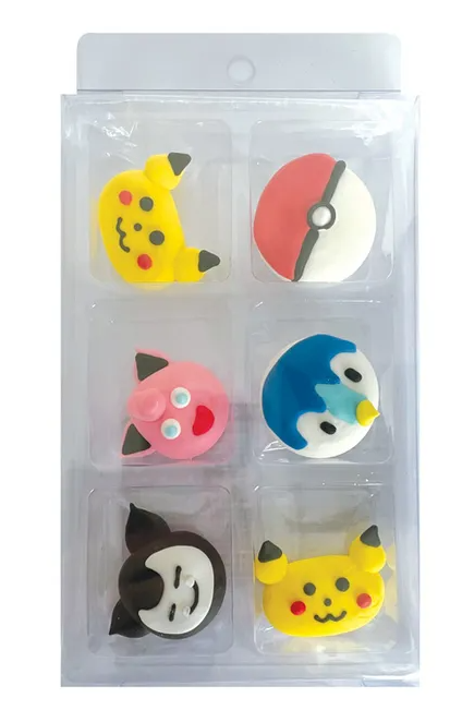 Pokemon Sugar Decorations Pack of 6