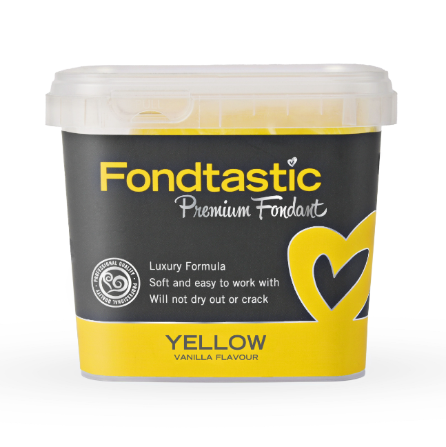 Fondtastic Premium Fondant - Yellow 1kg