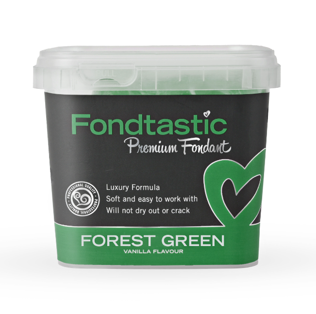 Fondtastic Premium Fondant - Forest Green 1kg