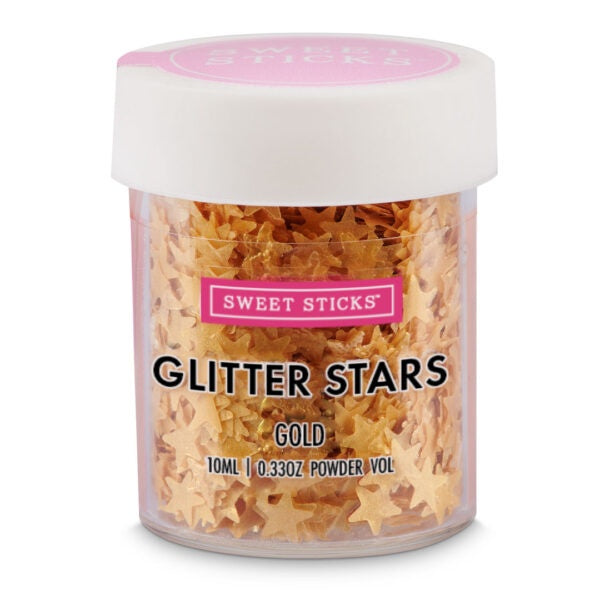 Sweet Sticks Gold Glitter Stars