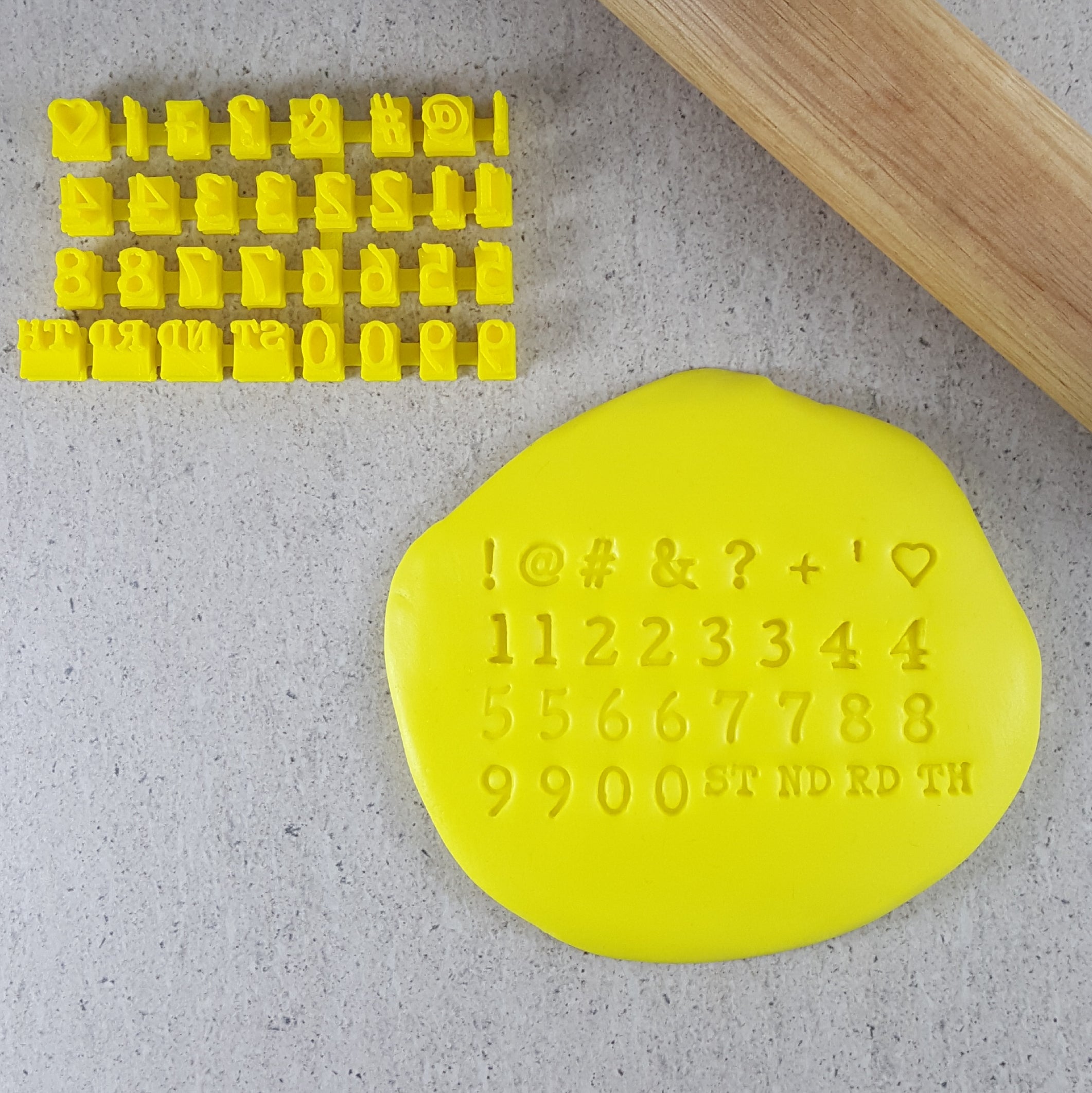 Custom Cookie Cutter Typewriter Letter Stamps Number