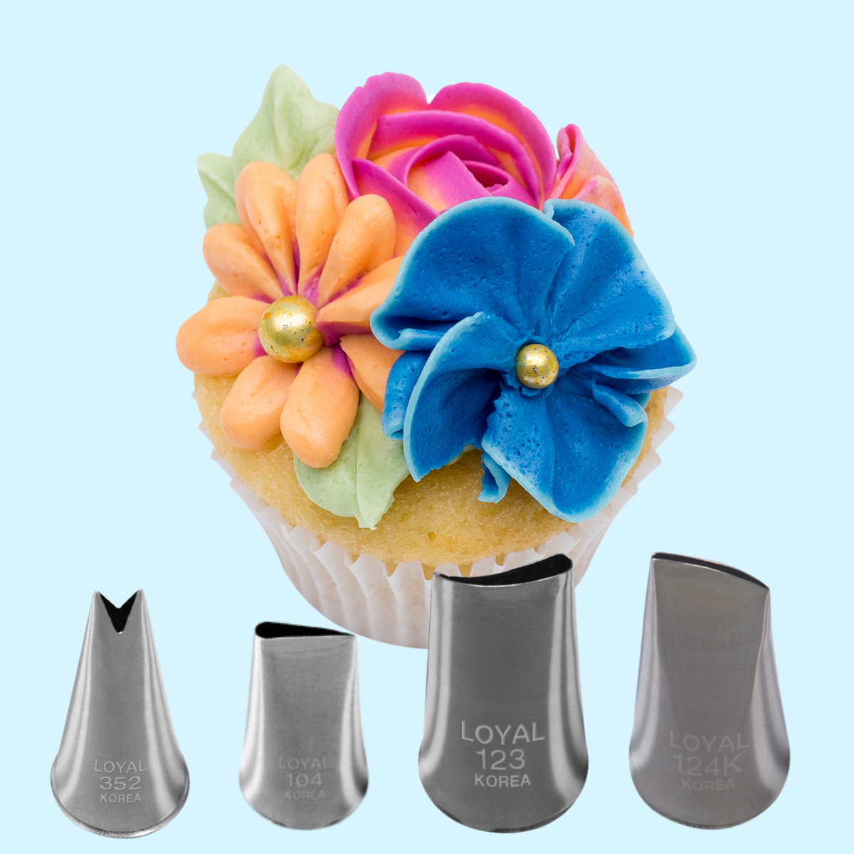 Mya Floral Piping Tip Set 4 piece