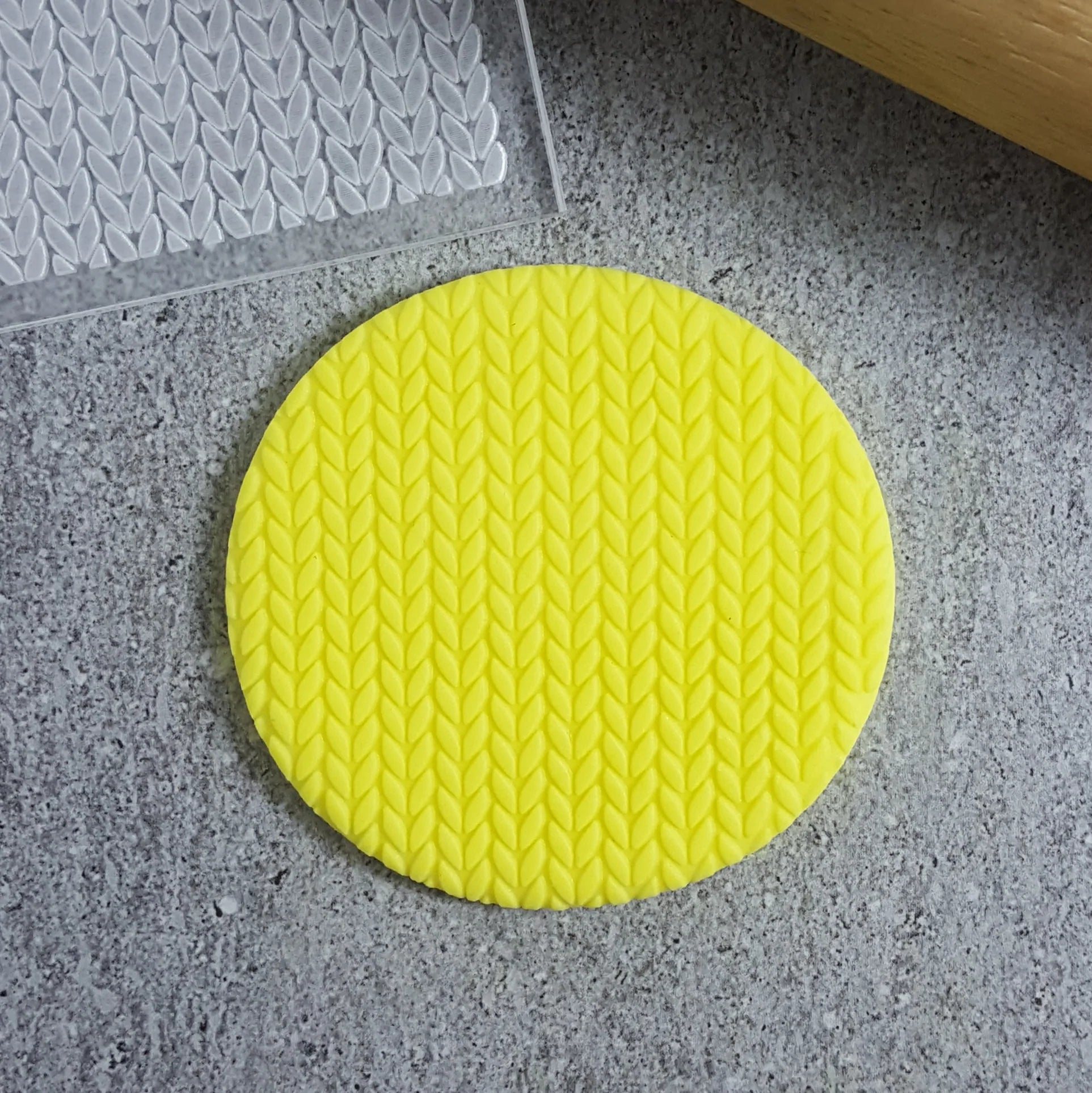 Custom Cookie Cutters Wool Pattern Plate