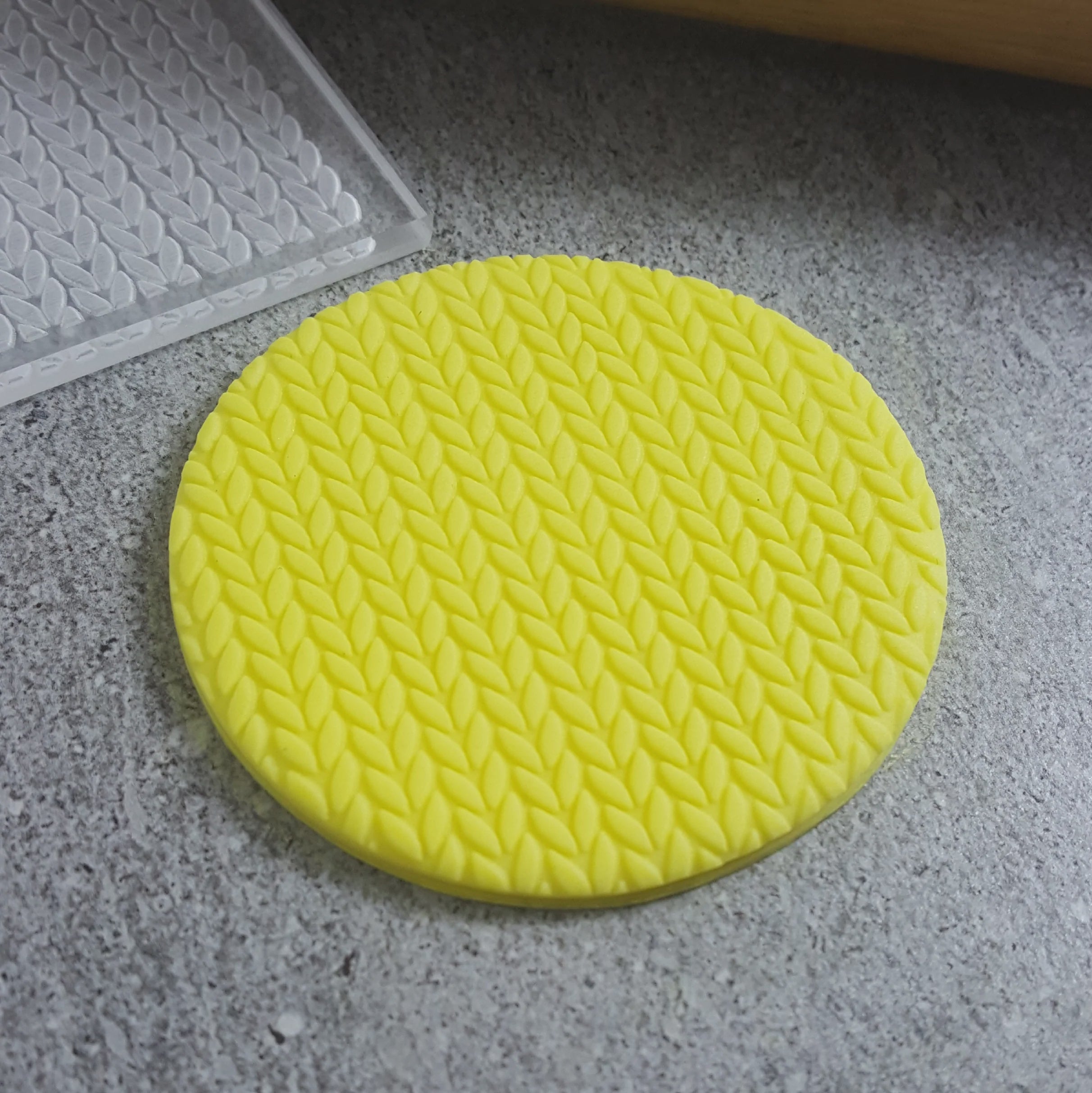 Custom Cookie Cutters Wool Pattern Plate