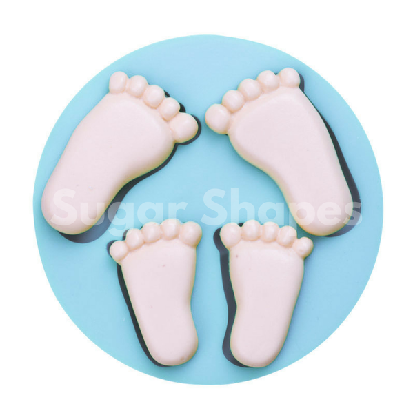 Sugar Shape Baby Feet Mold 2pc