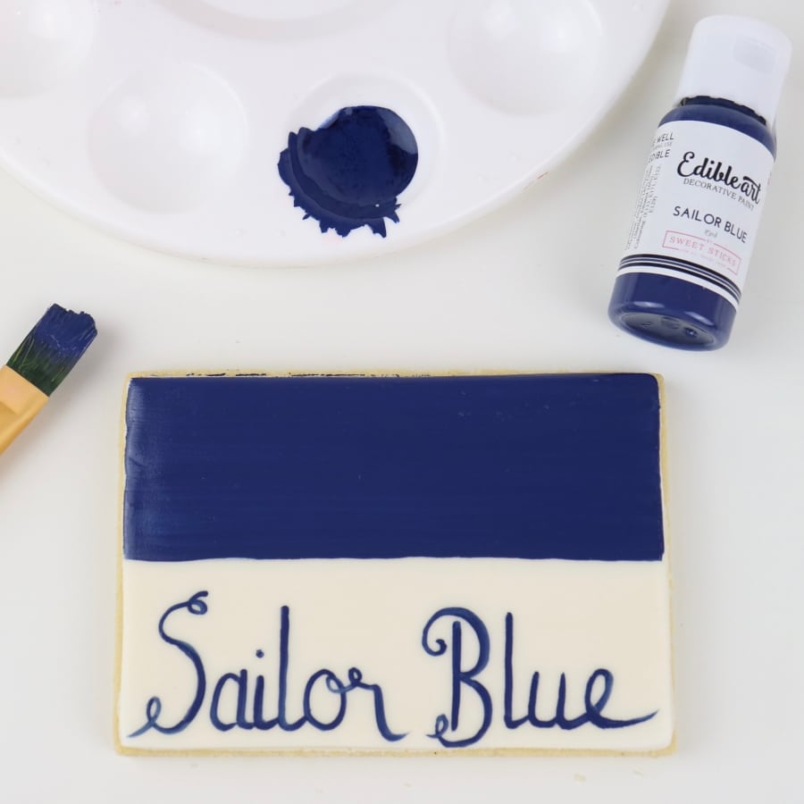 Sweet Sticks Edible Art Decorative Paint 15ml - Sailor Blue