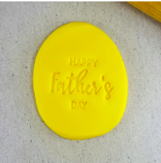 Custom Cookie Cutters Happy Fathers Day Embosser