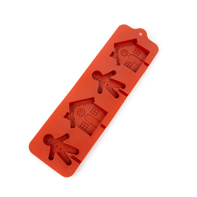 GINGERBREAD MAN & HOUSE Silicone Chocolate Mould