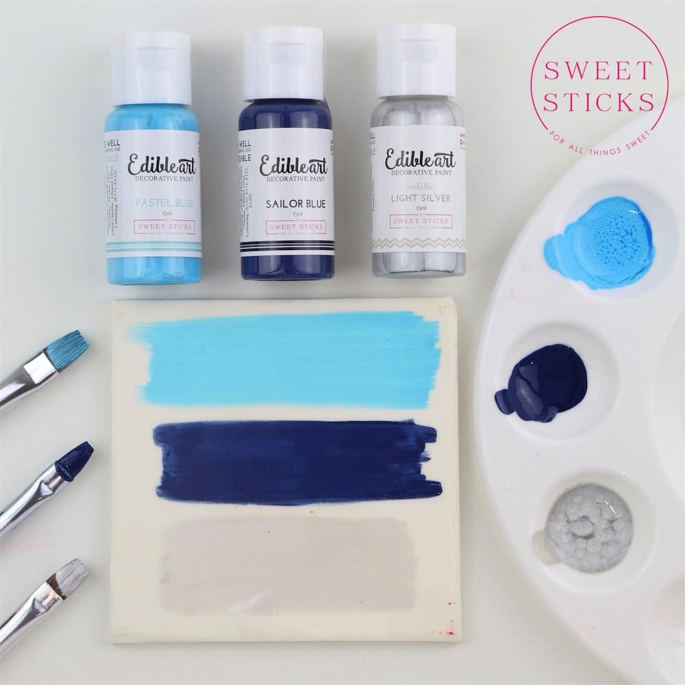 Sweet Sticks Edible Art Decorative Paint 15ml - Pastel Blue