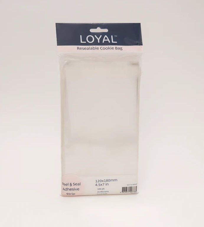 LOYAL Resealable Cookie Bag 120x180mm (4.7x7in)