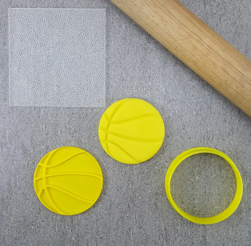 Basketball Dimple Pattern, Cutter and Embosser Set 70mm