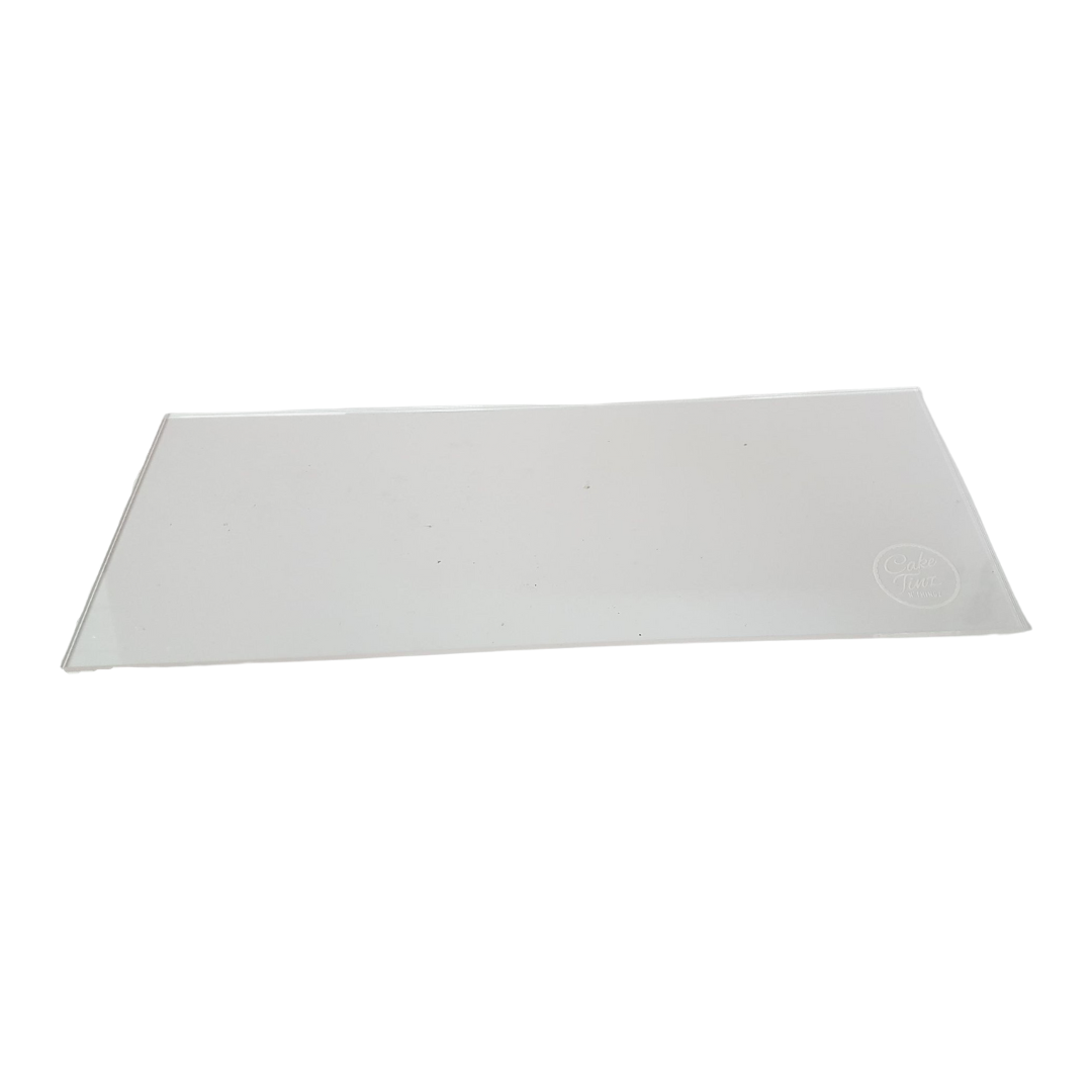 Etched Clear Acrylic Scraper - Straight Edged 11"