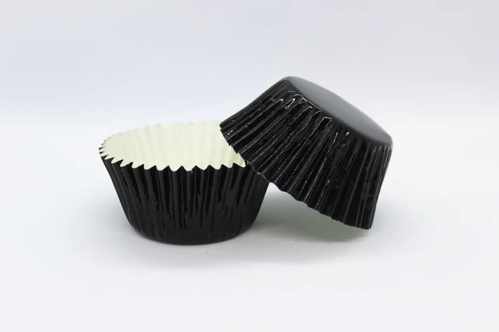 Cupcake Paper Cups 500 Pack - Mini 360 Black