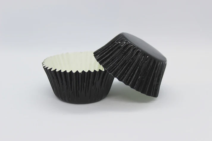 Cupcake Foil Cups 500 Pack - Medium 408 Black