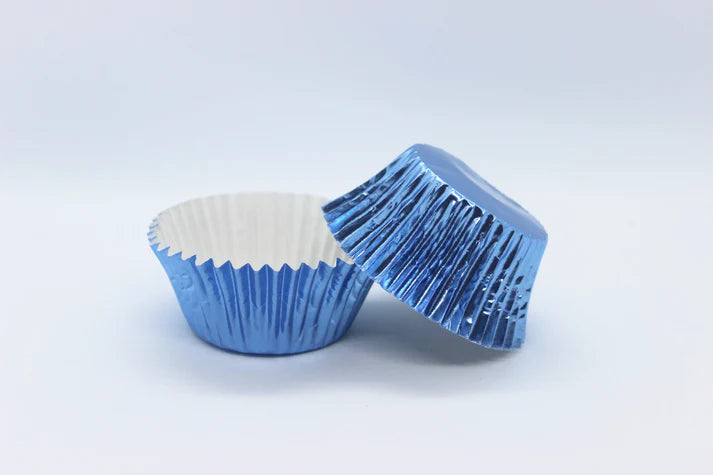 Cupcake Foil Cups 500 Pack - Large 550 Blue