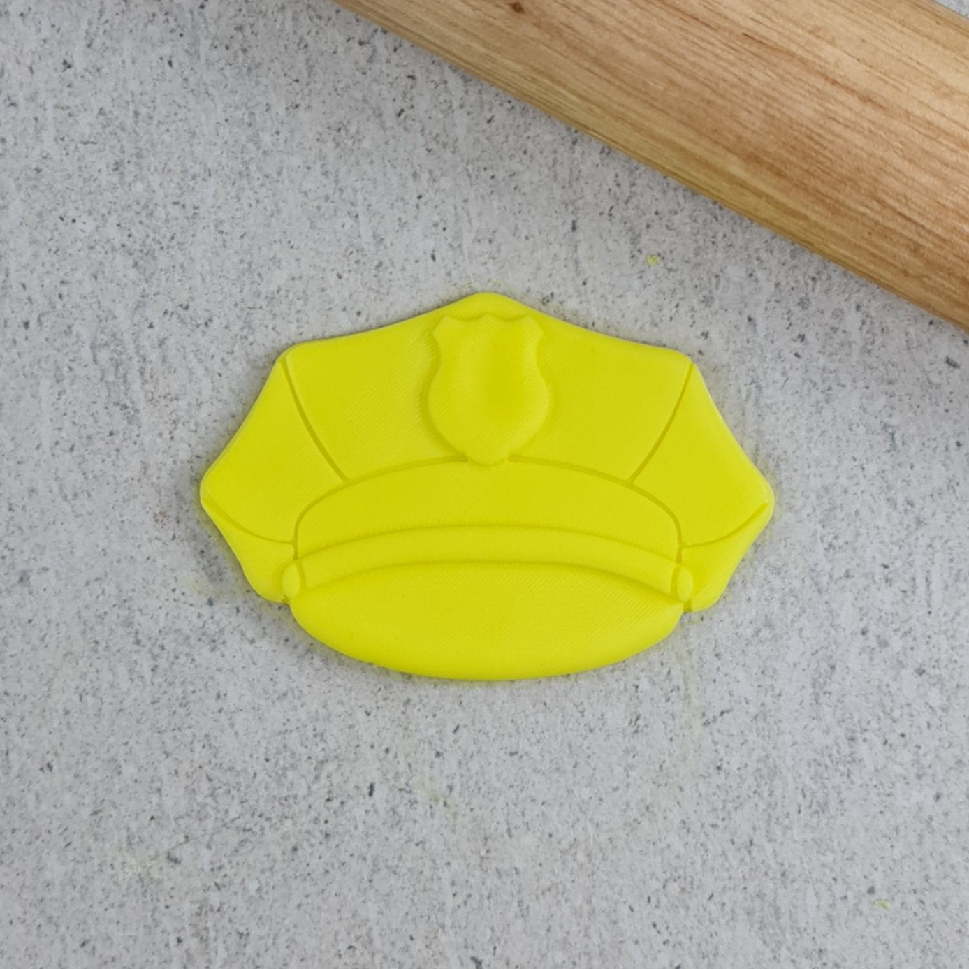 Custom Cookie Cutter Police Hat Cutter and Debosser