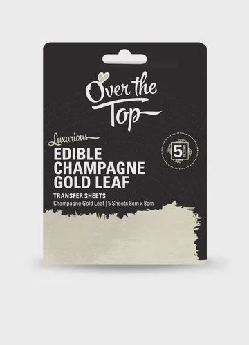 OTT Champagne Gold Edible Leaf 5 Sheet