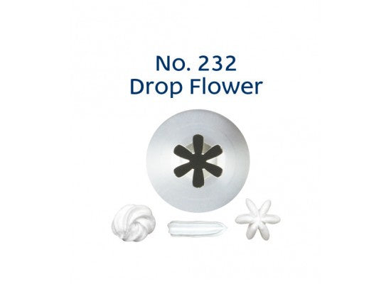 Loyal no. 232 Drop Flower Standard Piping Tube S/S