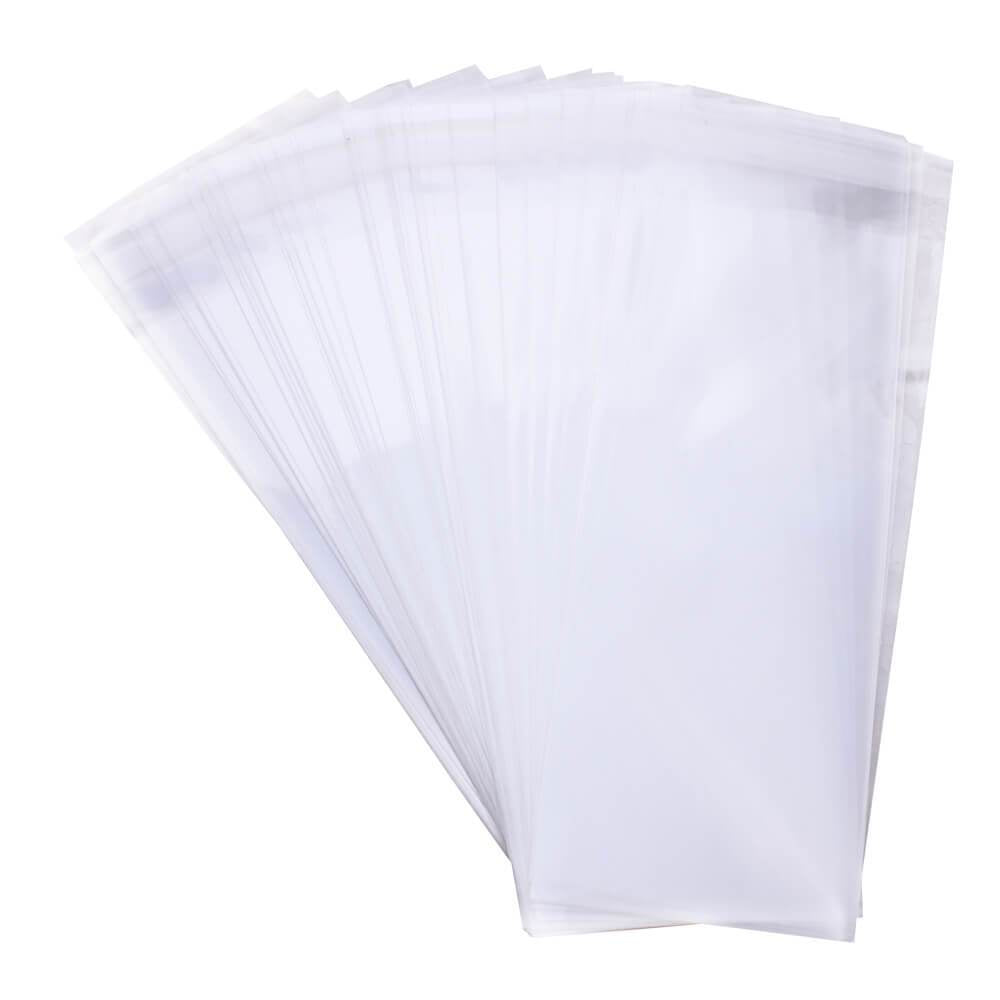 100pk Resealable Cookie Bags 70mm x 250mm