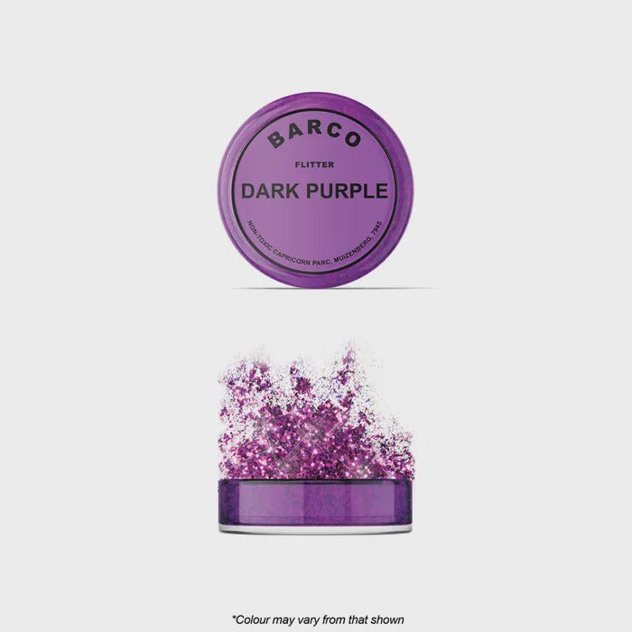 Barco Flitter Glitter Dark Purple Non Toxic 10ml